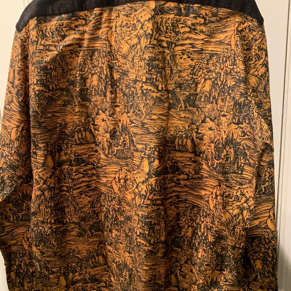 Pretty Snake Orange & Black Men’s Shirt XL - Picture 3 of 5